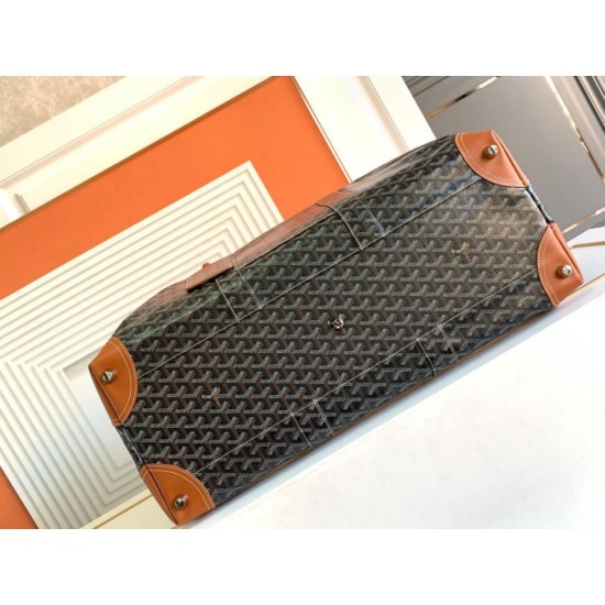 AAAAA Replica Goyard Boeing 55 travel bag brown Fake Clone