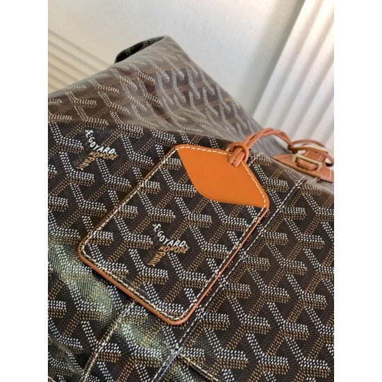 AAAAA Replica Goyard Boeing 55 travel bag brown Fake Clone