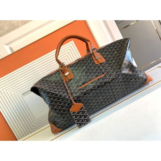 AAAAA Replica Goyard Boeing 55 travel bag brown Fake Clone