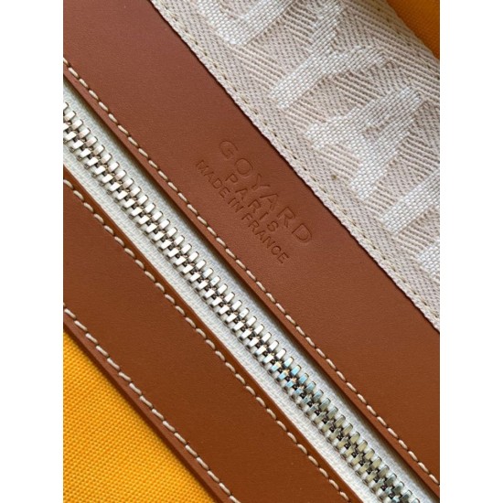 AAAAA Replica Goyard Boeing 55 travel bag brown Fake Clone