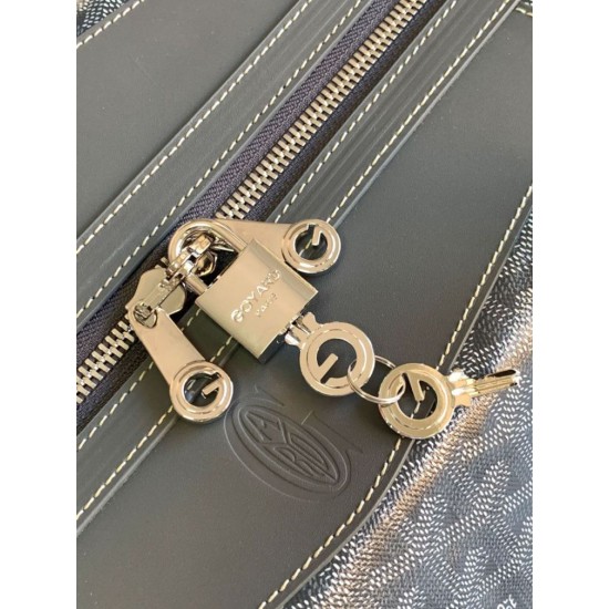 Replica Goyard Boeing 55 travel bag black Knockoff Cheap AAAAA Replica Goyard Boeing 55 travel bag black Fake Clone
