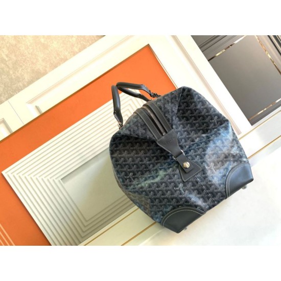 Replica Goyard Boeing 55 travel bag black Knockoff Cheap AAAAA Replica Goyard Boeing 55 travel bag black Fake Clone