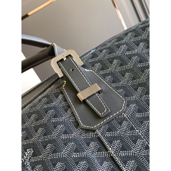 Replica Goyard Boeing 55 travel bag black Knockoff Cheap AAAAA Replica Goyard Boeing 55 travel bag black Fake Clone