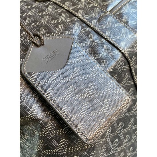Replica Goyard Boeing 55 travel bag black Knockoff Cheap AAAAA Replica Goyard Boeing 55 travel bag black Fake Clone