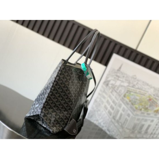Replica Goyard Saint Louis PM/GM Goyardine coated tote bags gray Knockoff Cheap AAAAA Replica Goyard Saint Louis PM/GM Goyardine coated tote bags gray Fake Clone