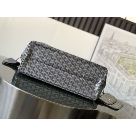 Replica Goyard Saint Louis PM/GM Goyardine coated tote bags gray Knockoff Cheap AAAAA Replica Goyard Saint Louis PM/GM Goyardine coated tote bags gray Fake Clone
