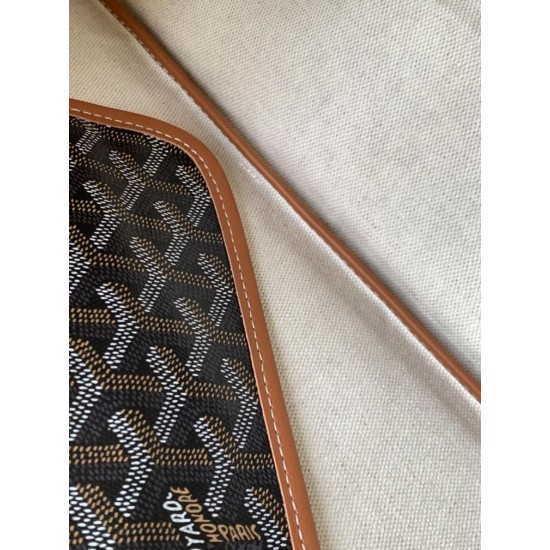 AAAAA Replica Goyard Saint Louis PM/GM Goyardine coated tote bags brown Fake Clone