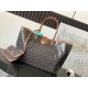AAAAA Replica Goyard Saint Louis PM/GM Goyardine coated tote bags brown Fake Clone
