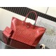 AAAAA Replica Goyard Saint Louis PM/GM Tote Bags Goyardine Coated Red Fake Clone