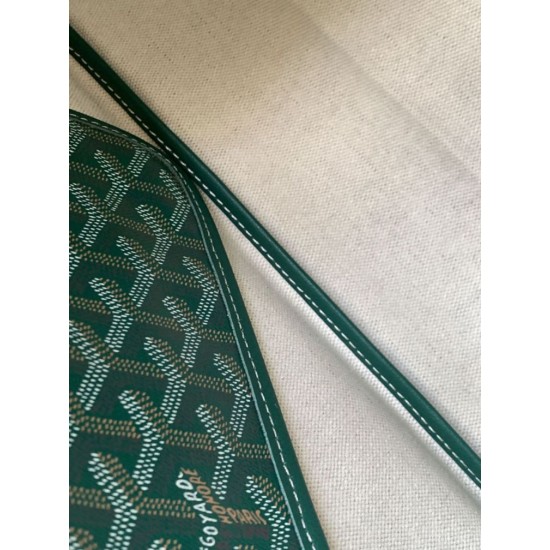 AAAAA Replica Goyard Saint Louis PM/GM tote bags Green Goyardine coated Fake Clone