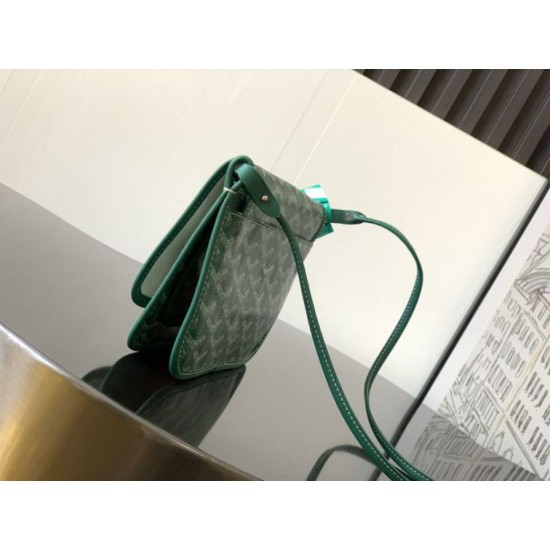 Replica Goyard Plumet clutch bag with green initials Knockoff Cheap AAAAA Replica Goyard Plumet clutch bag with green initials Fake Clone