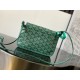 Replica Goyard Plumet clutch bag with green initials Knockoff Cheap AAAAA Replica Goyard Plumet clutch bag with green initials Fake Clone