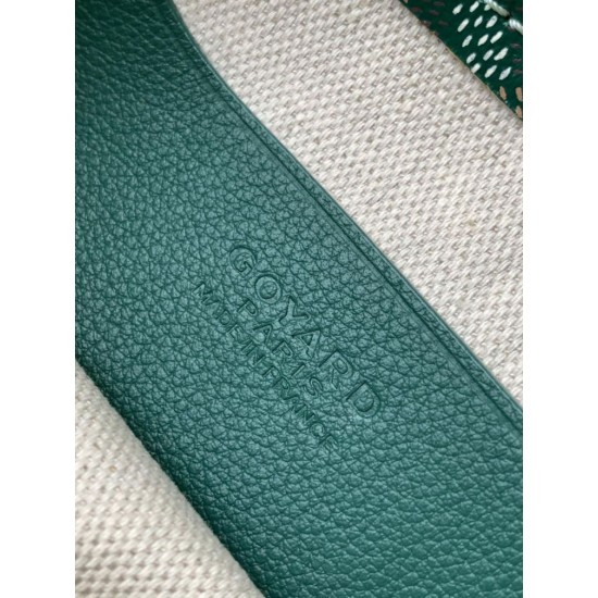 Replica Goyard Plumet clutch bag with green initials Knockoff Cheap AAAAA Replica Goyard Plumet clutch bag with green initials Fake Clone