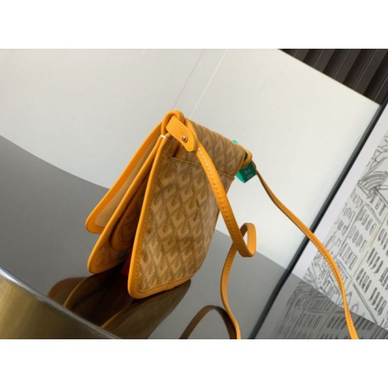 Replica Goyard Plumet clutch bag with Yellow initials Knockoff Cheap AAAAA Replica Goyard Plumet clutch bag with Yellow initials Fake Clone