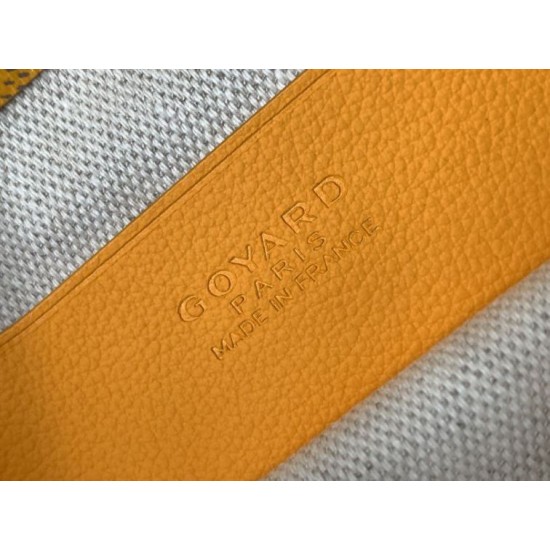 Replica Goyard Plumet clutch bag with Yellow initials Knockoff Cheap AAAAA Replica Goyard Plumet clutch bag with Yellow initials Fake Clone