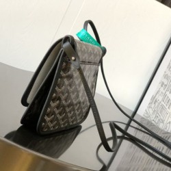 AAAAA Replica Goyard Plumet Clutch with Initials Black Fake Clone