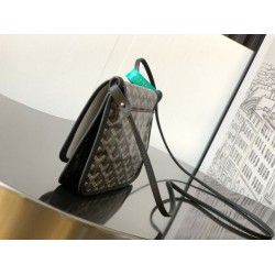 AAAAA Replica Goyard Plumet Clutch with Initials Black Fake Clone