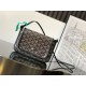 Replica Goyard Plumet Clutch with Initials Black Knockoff Cheap AAAAA Replica Goyard Plumet Clutch with Initials Black Fake Clone
