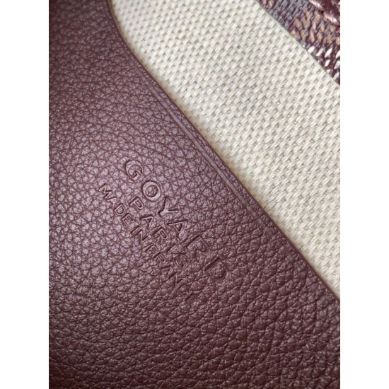 AAAAA Replica Goyard Plumet clutch bag with Bordeaux initials Fake Clone