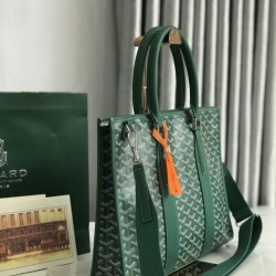 AAAAA Replica Goyard Morvan PM Green Document Bags Fake Clone