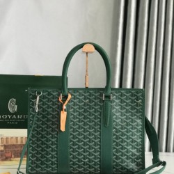 AAAAA Replica Goyard Morvan PM Green Document Bags Fake Clone