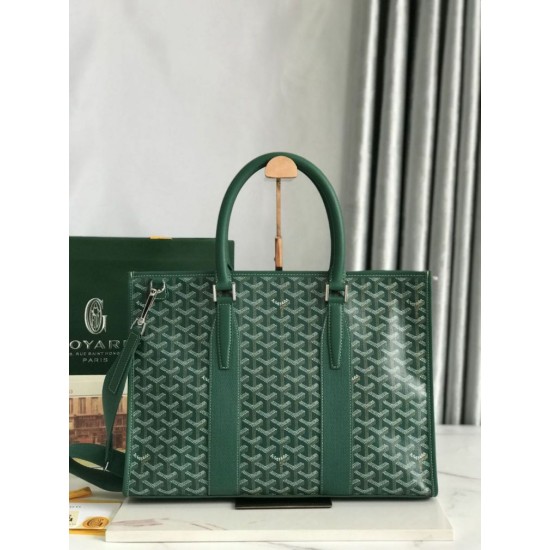 AAAAA Replica Goyard Morvan PM Green Document Bags Fake Clone
