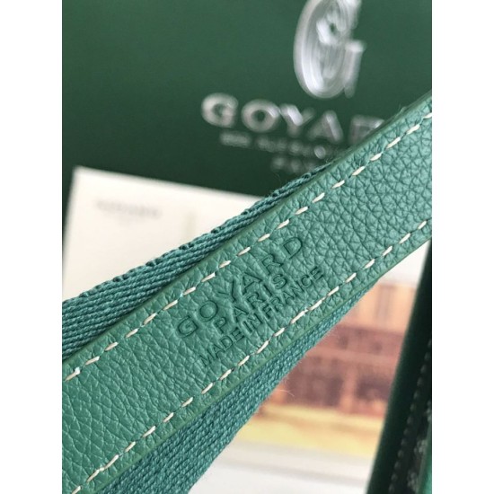 AAAAA Replica Goyard Morvan PM Green Document Bags Fake Clone