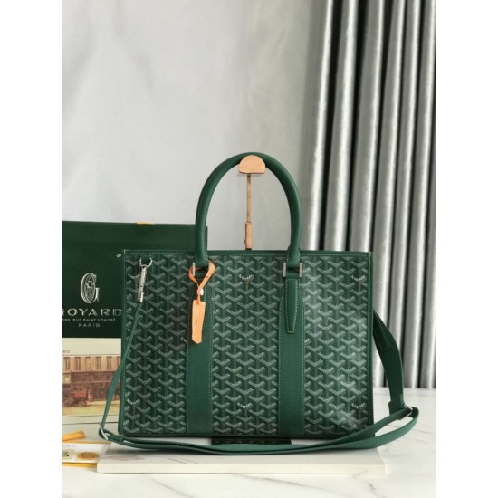 AAAAA Replica Goyard Morvan PM Green Document Bags Fake Clone