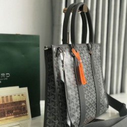 AAAAA Replica Goyard Morvan PM Briefcases Grey Fake Clone
