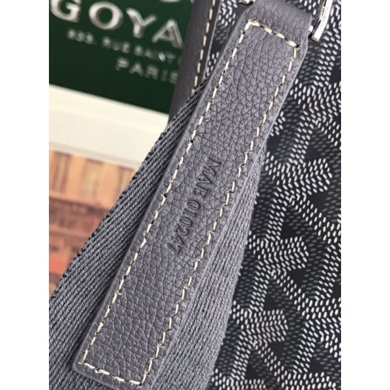 AAAAA Replica Goyard Morvan PM Briefcases Grey Fake Clone