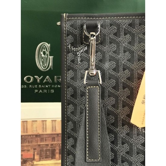 AAAAA Replica Goyard Morvan PM Briefcases Grey Fake Clone