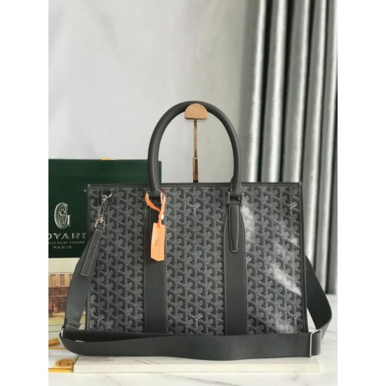 AAAAA Replica Goyard Morvan PM Briefcases Grey Fake Clone
