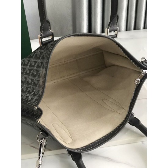 AAAAA Replica Goyard Morvan PM Briefcases Grey Fake Clone