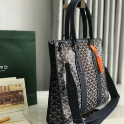 Replica Goyard Morvan PM Document Bags Black Knockoff Cheap AAAAA Replica Goyard Morvan PM Document Bags Black Fake Clone