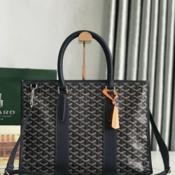 AAAAA Replica Goyard Morvan PM Document Bags Black Fake Clone