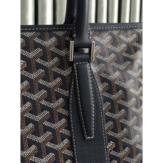 AAAAA Replica Goyard Morvan PM Document Bags Black Fake Clone