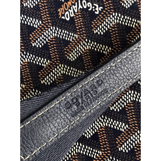 AAAAA Replica Goyard Morvan PM Document Bags Black Fake Clone