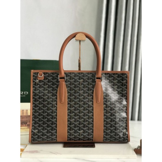 AAAAA Replica Goyard Morvan PM brown document bags Fake Clone