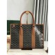 AAAAA Replica Goyard Morvan PM brown document bags Fake Clone