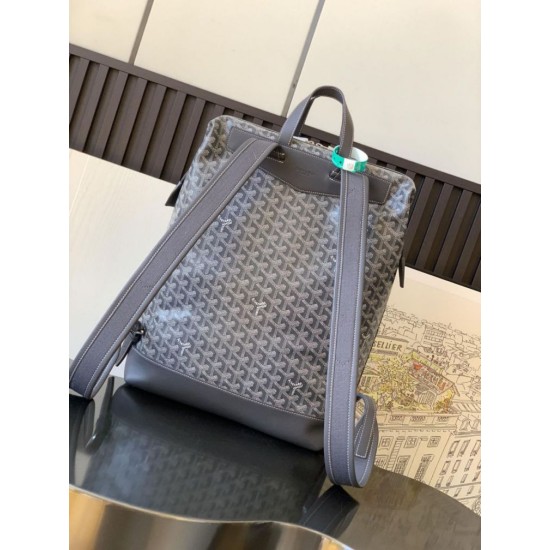 Replica Goyard Cisalpin Goyardine Backpack Grey Knockoff Cheap AAAAA Replica Goyard Cisalpin Goyardine Backpack Grey Fake Clone