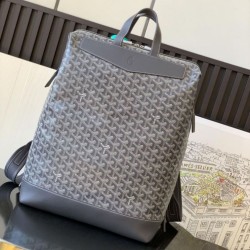 AAAAA Replica Goyard Cisalpin Goyardine Backpack Grey Fake Clone