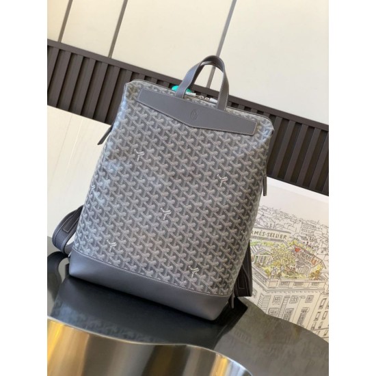 Replica Goyard Cisalpin Goyardine Backpack Grey Knockoff Cheap AAAAA Replica Goyard Cisalpin Goyardine Backpack Grey Fake Clone