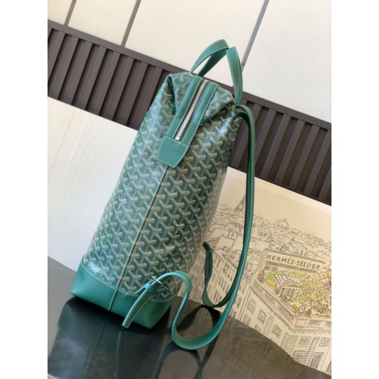AAAAA Replica Goyard Cisalpin Goyardine Backpack Green Fake Clone