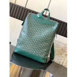 AAAAA Replica Goyard Cisalpin Goyardine Backpack Green Fake Clone