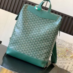 AAAAA Replica Goyard Cisalpin Goyardine Backpack Green Fake Clone