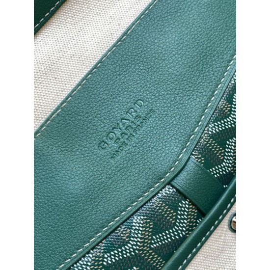AAAAA Replica Goyard Cisalpin Goyardine Backpack Green Fake Clone