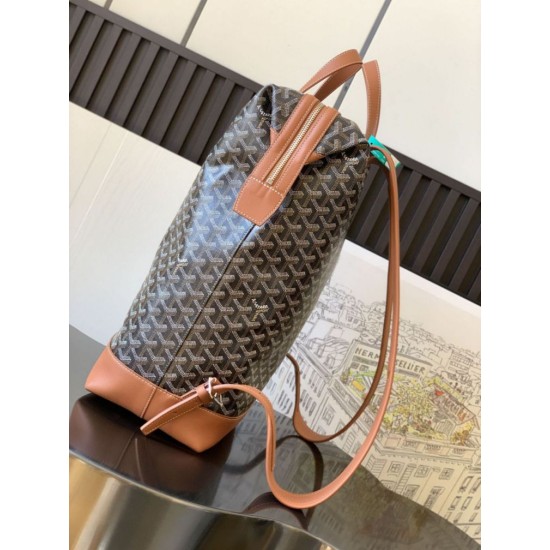 Replica Goyard Cisalpin Goyardine Backpack Brown Knockoff Cheap AAAAA Replica Goyard Cisalpin Goyardine Backpack Brown Fake Clone