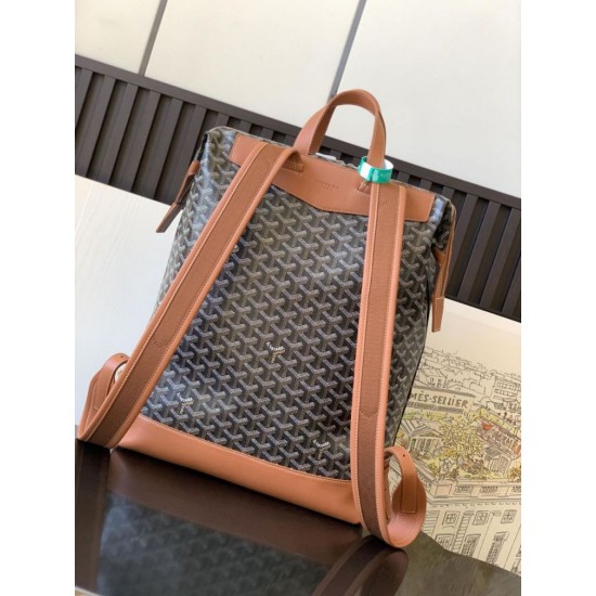 Replica Goyard Cisalpin Goyardine Backpack Brown Knockoff Cheap AAAAA Replica Goyard Cisalpin Goyardine Backpack Brown Fake Clone
