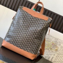 AAAAA Replica Goyard Cisalpin Goyardine Backpack Brown Fake Clone