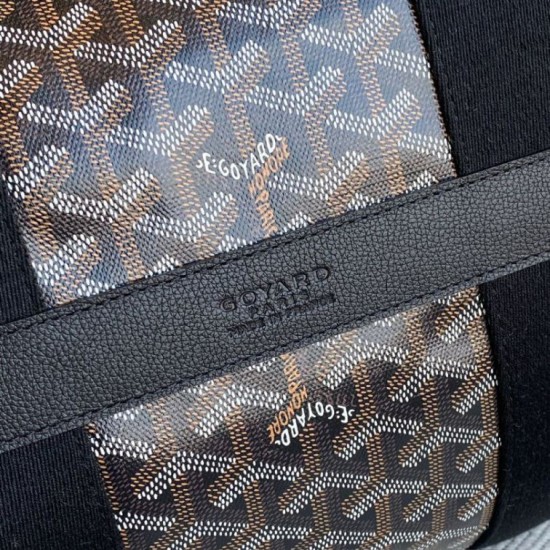 Replica Goyard Barrel 40 Classic Sports Bag Black Knockoff Cheap AAAAA Replica Goyard Barrel 40 Classic Sports Bag Black Fake Clone